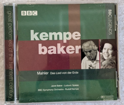 Mahler - Das Lied Von Der Erde - Kempe Baker - CD BBC Legends