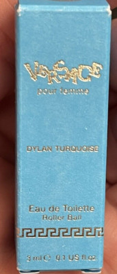 VERSACE Dylan Turquoise EDT Roller ball mini size 3mL/0.1oz