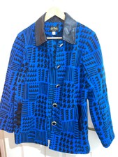 Bob Mackie Womens Medium Blue/black Long Sleeved Jacket (ex Cond)