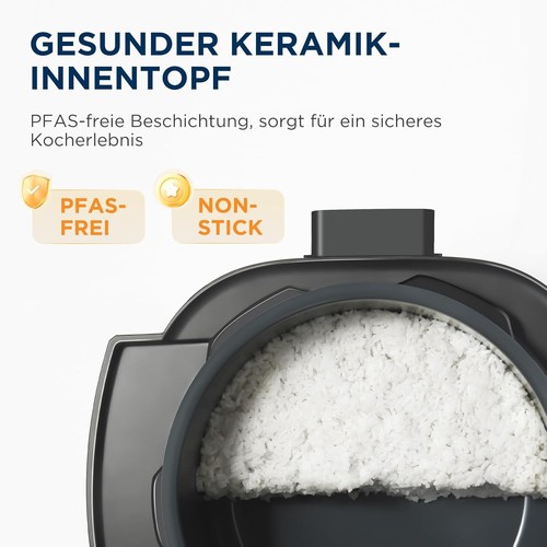 Midea Schnellkochtopf 9-in-1 Multikocher mit 12 Funktionen, 6 L / Reisekocher - Bild 2 von 7