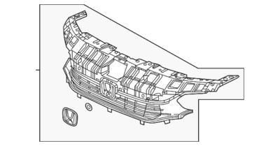 Genuine Honda Grille 71200-T43-A01 | eBay