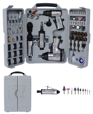 71-Piece Professional Air Tool Kit Impact Wrench Air Ratchet Air Hammer w/ Case