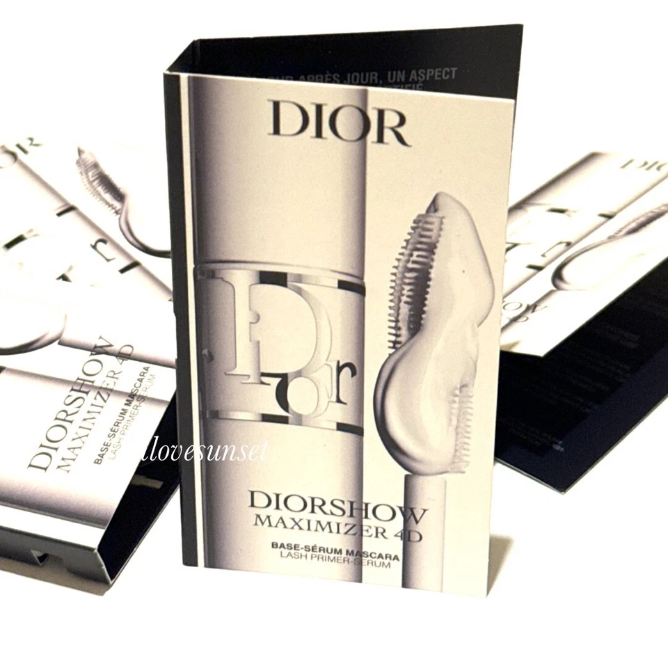 4 Travel Size {DIOR} Diorshow Maximizer 4D Lash Primer Serum 24H Wear Lash Care - Image 2 of 4