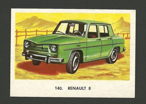 Renault 8 Vintage Car Collector 1972 Trading Card from Spain BHOF - Picture 1 of 1
