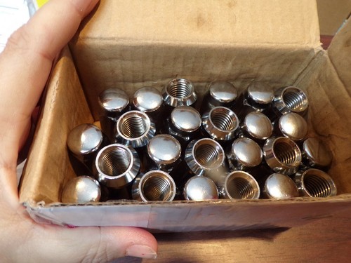 NEW n Box 24 pc 14 x 2 F150 Ford Expedition Also Fits Lincoln Navigator LUG NUTS - 第 1/5 張圖片