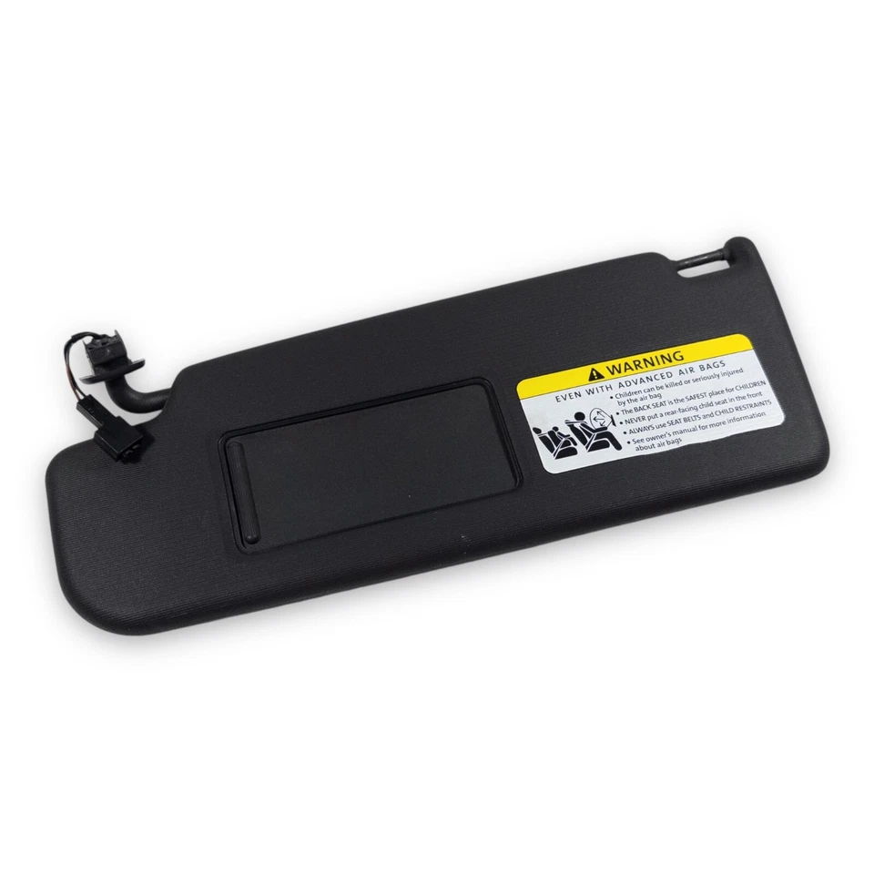 2006-2009 Volkswagen Rabbit Driver Left Side Sun Visor Black Lighted - Image 3 of 4