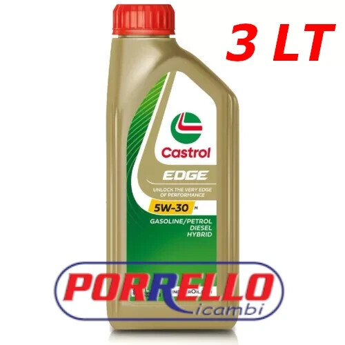 3LT OLIO MOTORE CASTROL EDGE 5W30 M C3 MB-Approval 229.31/ 229.51/ 229.52 BMW - Foto 1 di 3