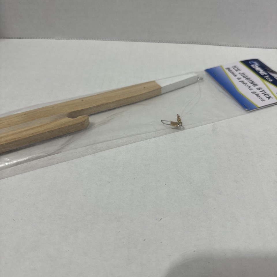 14” Ice Fishing Jigging Stick With Line And Swivel & Weight Fast