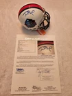 TOM BRADY signed HALL OF FAME mini helmet JSA COA Full Letter LOA PATRIOTS