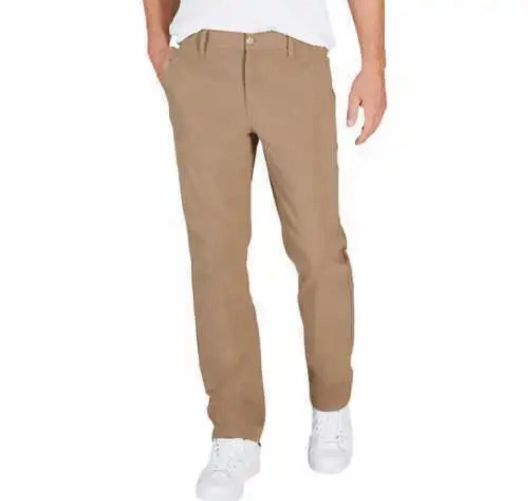 Weatherproof Vintage Tech Pants Flex Flatfront Stretch Lightweight 38×29