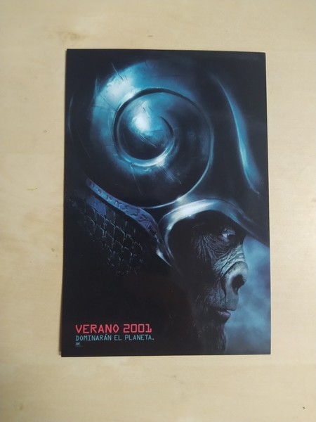 PLANET OF THE APES / PLANETA DE LOS SIMIOS VINTAGE CARD POSTCARD POSTAL INSERT