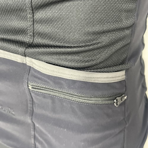De Marchi Cycling M Black Reflect Jersey Zippered Short Sleeves 3 Bottle Pockets - Picture 5 of 8