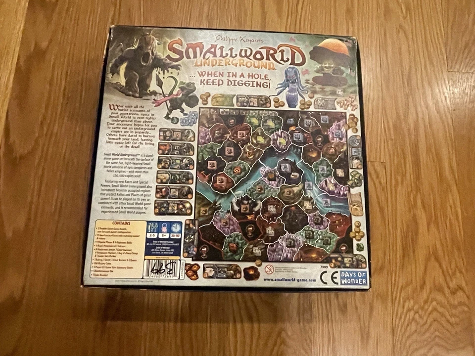 Lot 2 Board Games - Small World 99% Complete & Small World Underground Unpunched - Image 2 of 4
