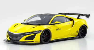 1/18 Honda NSX Liberty Walk 2021 (Yellow) Resin Model Car by GT
