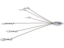 Hog Farmer Baits Tactical Bassin Mini Flex Rig Umbrella Rig - 6 Wire