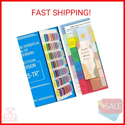 2022 New DSM-5-TR Index Tabs, Color-Coded and Laminated DSM-V TR Tabs, Including