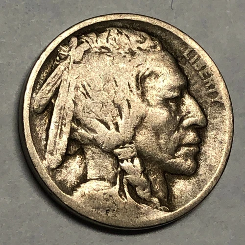 1913 type 2 (on plain) Indian Head BUFFALO NICKEL. VG. #q13
