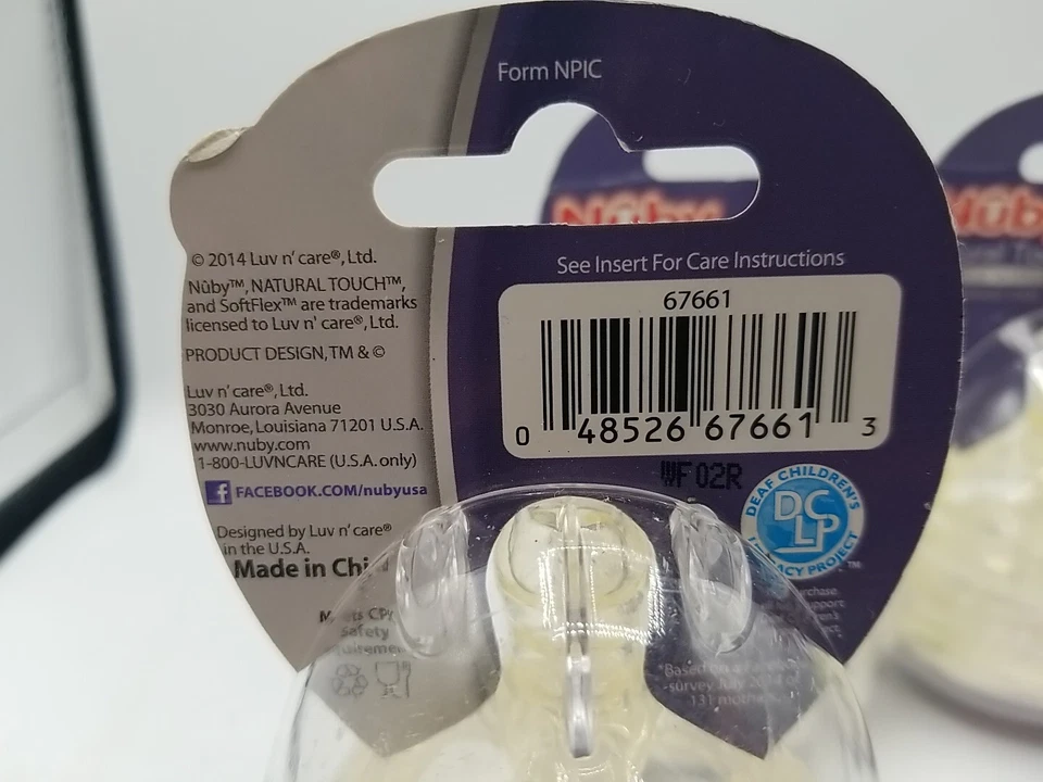 4~NUBY Natural Touch Bottle Nipple W/ Storage Case Softflex Med Flow 3m+ 2 Pks - Image 4 of 4