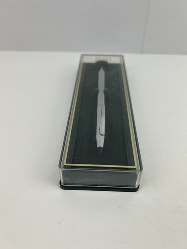 Vintage CROSS Pen W/ Case SILVER Interpak P-1043-MI Black Ink - Picture 9 of 12