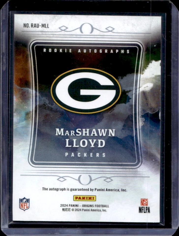 2024 Origins MarShawn Lloyd Rookie Auto RC Rookie #RAU-MLL Packers - Image 2 of 2