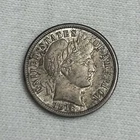 1916 BARBER DIME AU