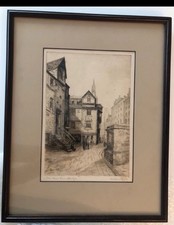 William Miller Aquatint Engraving Circa 1870. John Knox's House Edinburgh William Miller Aquatint Engraving Circa 1870. John Knox's House Edinburgh