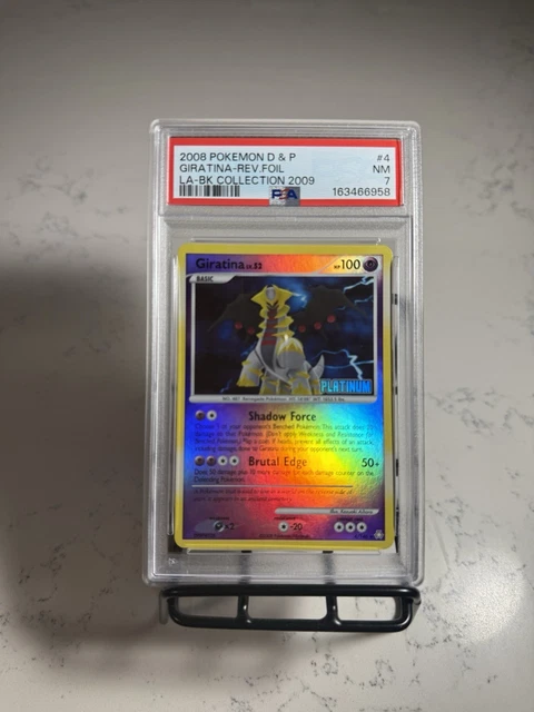 Pokemon 2008 Diamond and Pearl Giratina Rev Foil BK Collection #4 PSA 7