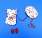 VINTAGE Tutti SAND CASTLES #3603 (1966) Sunsuit Hat Shoes Barbie's Little Sister