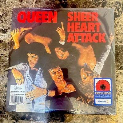 Queen - Sheer Heart Attack - 1 LP, Walmart Exclusive Red Heart Color Vinyl, NEW