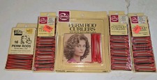 Vtg. LOT 5 GOODY Pink Perm Rod Curlers NOS Venida Extra Small Advertising XS