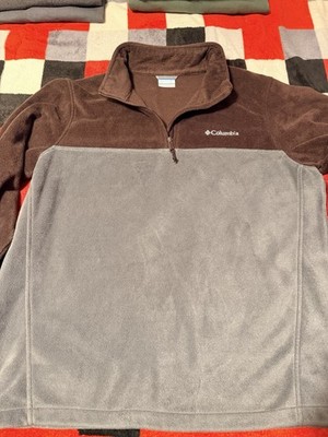 Columbia Men's Steens Mountain 1/4 Zip Two Tone Fleece Pullover Size XL