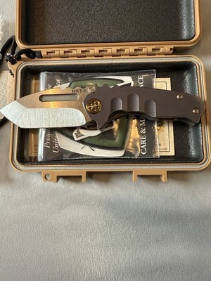 Medford Knife & Tool Micro Praetorian Tanto S35VN Tumbled Violet Anodized 2021