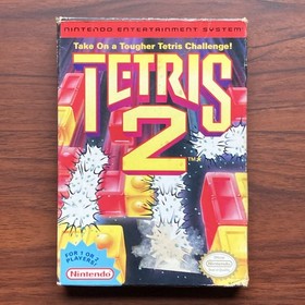 Tetris 2 Nintendo Entertainment System 1993 NES, Cartridge, Box, Manual And Foam