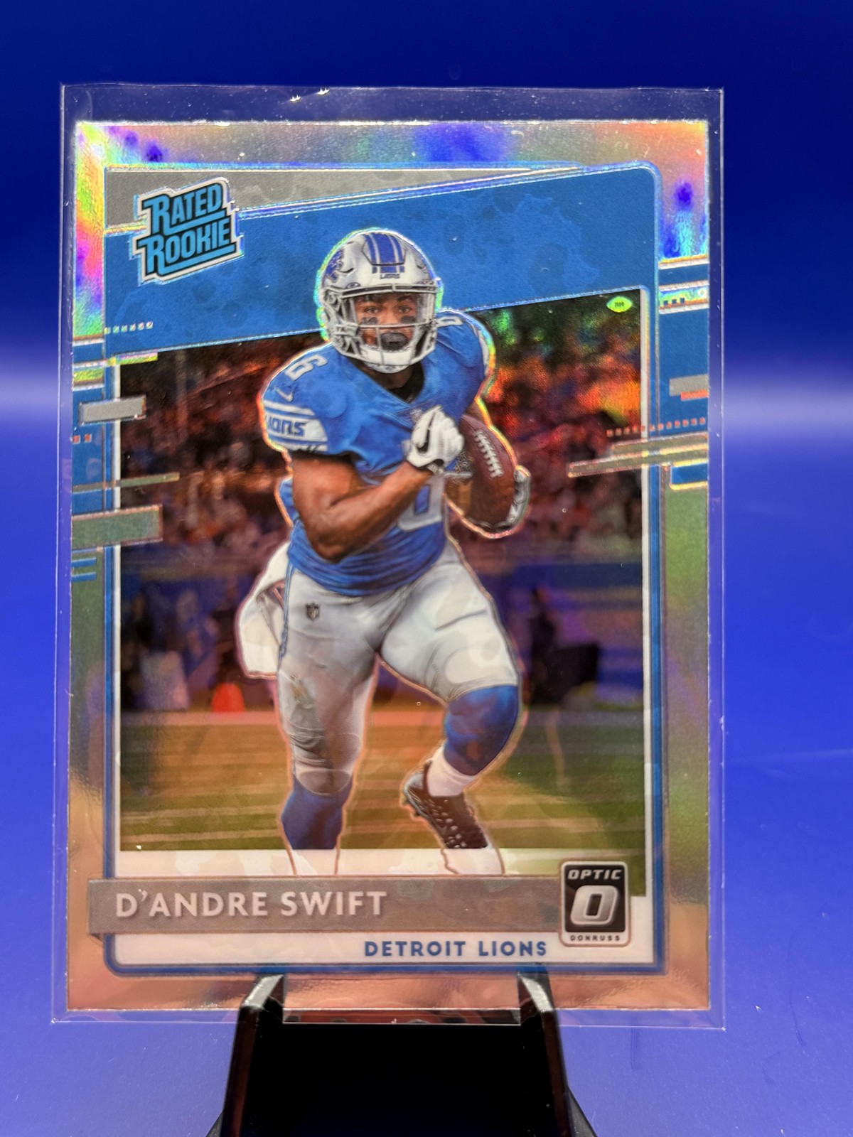 D'Andre Swift 2020 Donruss Optic Rookie #159 Holo Detroit Lions Rookie