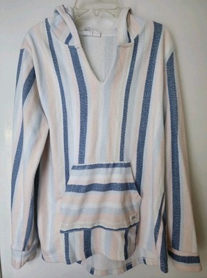 Roxy Colorful Striped Relaxed Hooded Beach Long Sleeve Hoodie Youth XL 18/20 