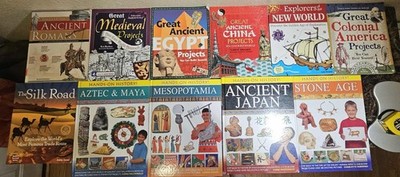 Kids History Books Hand On Projects and Crafts Lot of 11 Various Cultures