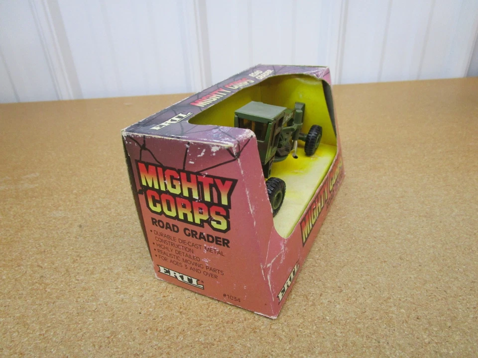ERTL Mighty Corps Road Grader 1/64 toy construction cat diecast B15Z - Image 4 of 4