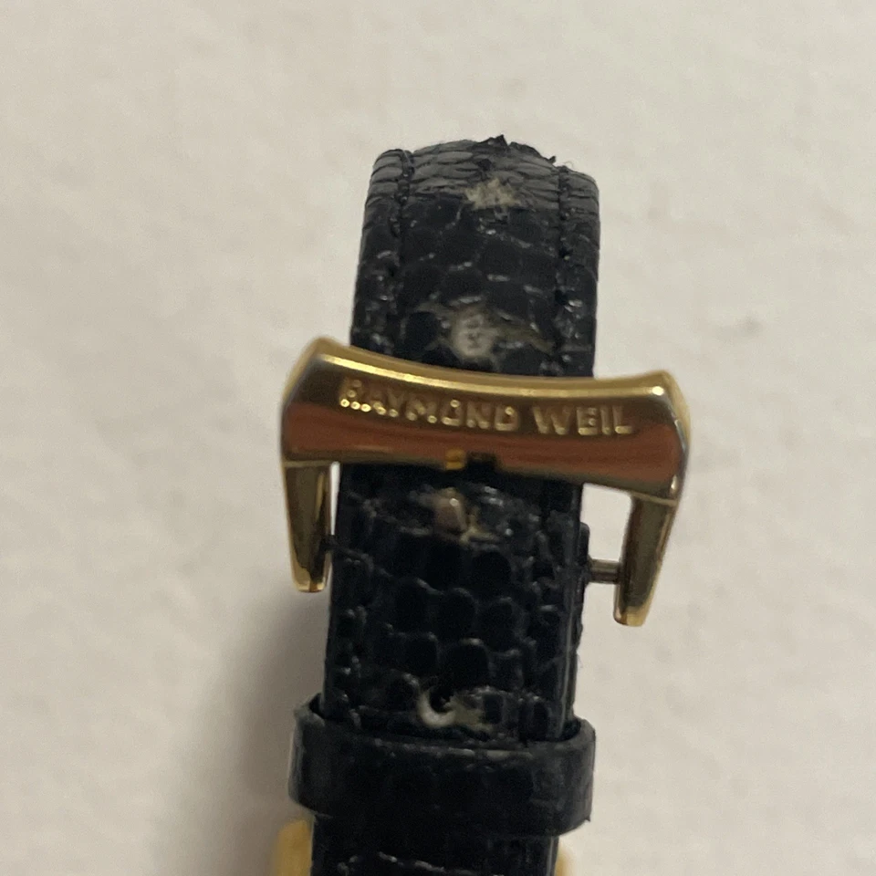 Raymond Weil Geneve Othello oro macizo damas cuarzo 52 diamante real negro  Foto 4 de 4