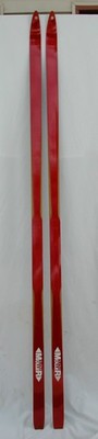 Rare Vintage MOLLER Finland Hickory Cross Country Skis 210cm NEVER DRILLED Ex