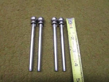 4 - Vintage Cannon Ball Top Finial Door Hinge Pins 4 1/4" by 3 9/16'' x 17/64"
