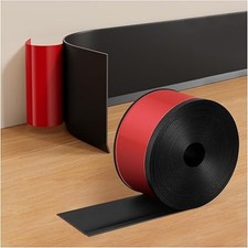 Flexible PVC Skirting Board Cover Self-Adhesive Floor Wall Joint Edging Trim UK