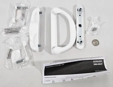 6-5/8" Involute Sliding Patio Door Handle Set Replacement Fits 4-15/16" White