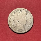 (1) Beautiful Antique 1909-P Barber Quarter G-GOOD NICE FILLER