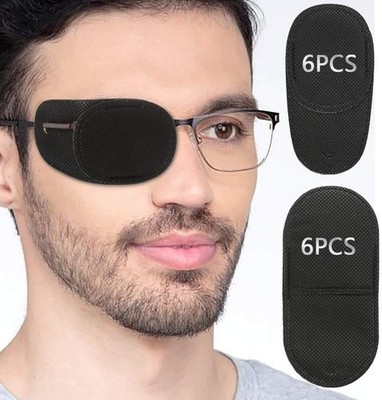 Eye Patches for Adults Kids Eye Patch for Glasses Treat Lazy Eye Amblyopia St...