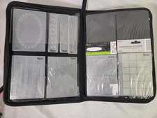 Darice, Sizzix, Paper Company +more EMBOSSING FOLDERS Lot of 49 with Binder Case