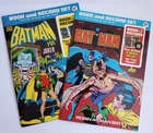 Batman Stacked Cards PR27; Robin Meets Man-Bat! PR30 - BOOK and RECORD SET vtg