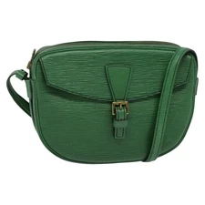LOUIS VUITTON Epi Jeune Fille MM Shoulder Bag Green M52154 LV Auth yk18866