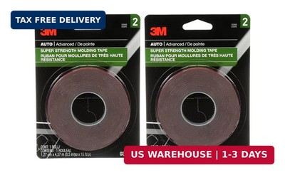 3M Scotch-Mount Automotive Molding Tape, Super Strength Double-Sided Adhesive, 1