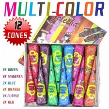 Golecha Henna Mehandi Temporary Tattoo/Body Art/ Faux Freckles Multicolor Cones