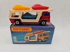 Lesney Matchbox Car Transporter No 11 K Superfast Box Silver Base England Clean